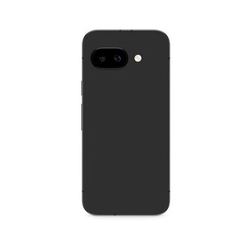 Pixel 9a Smartphone Obsidian Black Back View Isolated