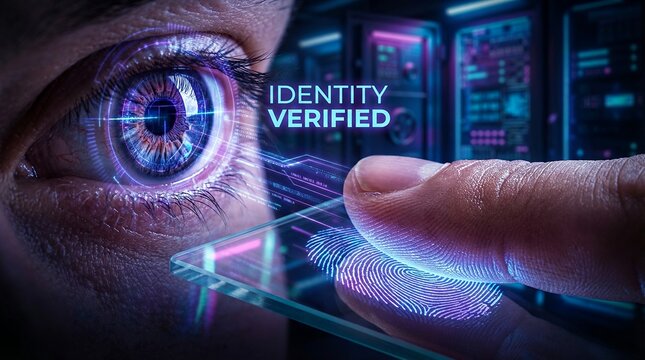 Biometric security system with iris scan and fingerprint verification