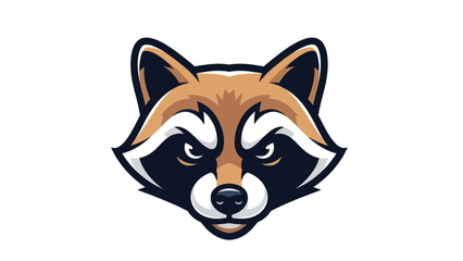 Cartoon raccoon head isolated illustration © KaskusLabs
