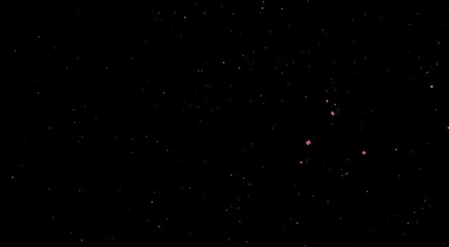 confetti animation on black solid background confetti explosion . Perfect for celebration themes confetti explosion animation on black solid background. Perfect for celebration themes