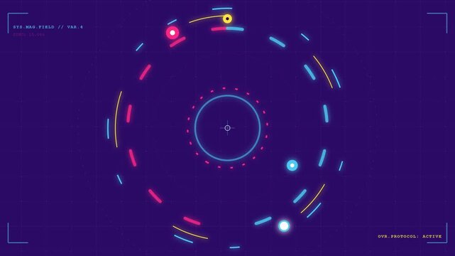 Abstract Futuristic HUD Interface Science Fiction Motion Graphic Element