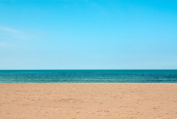 Obraz premium 제주도 이호 테우 해변 풍경