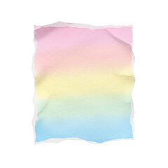 Obraz premium Torn paper with pastel gradient pink