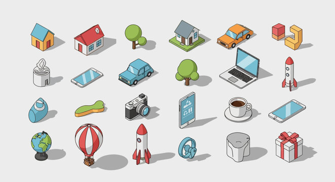 Vector icon set for web business communication design and interface elements