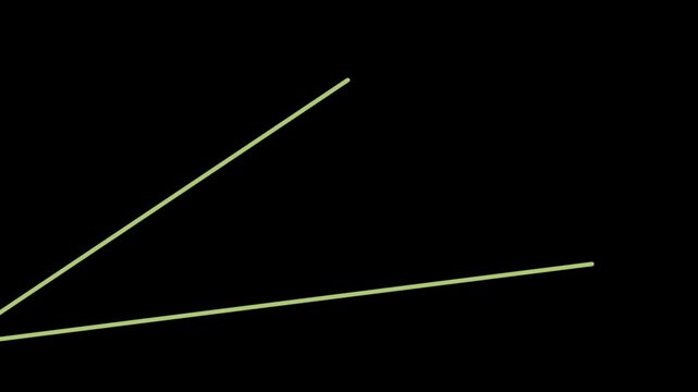 A simple geometric shape with two connected lines