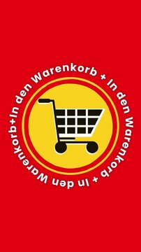 E-Commerce Animation Warenkorb Online Einkaufen
Kauf Button Animation Black Friday Sale Promotion