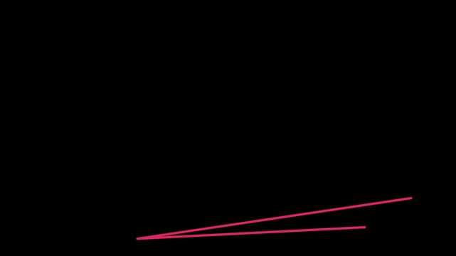 A minimalist composition with pink lines