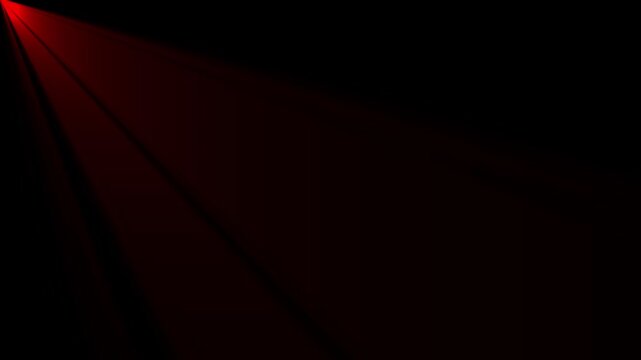 white Light rays effect motion animate video footage on black background. 4k
