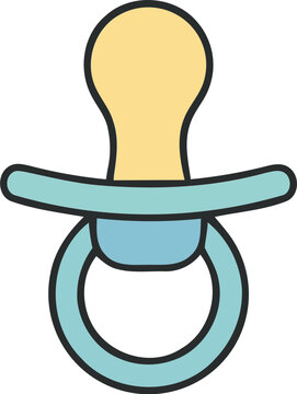 baby pacifier vector illustration