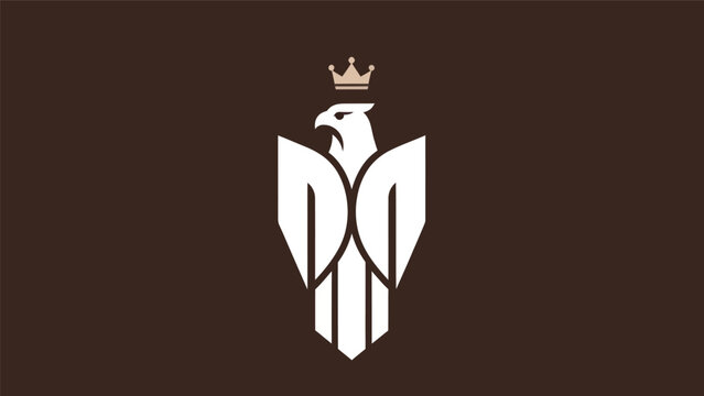 Eagle emblem on dark background