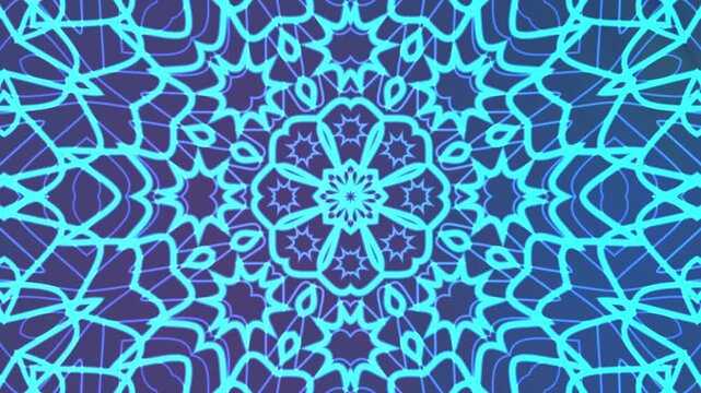 Cyan geometric kaleidoscope overlay pattern perfect for backgrounds, textiles, prints, home decor, and digital designs with a modern, vibrant touch.