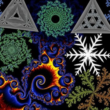 Fractal Geometry - A Kaleidoscope of Mathematical Artistry and Visual Complexity.