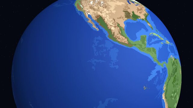 Animated Globe Zooming into Southeast Asia Map Highlighting Bangkok Thailand