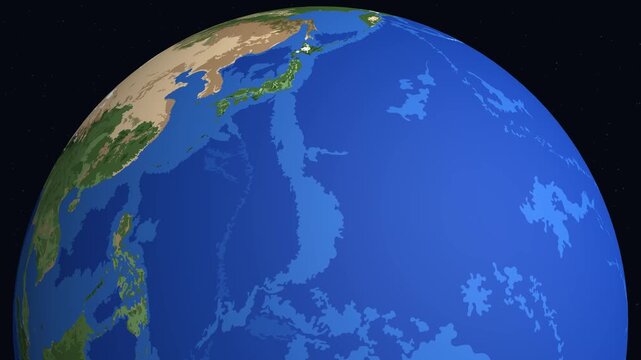 Animated Zoom from Space to Riyadh Saudi Arabia and Middle East Map