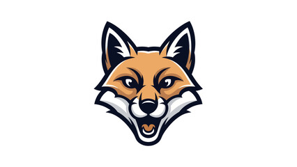 Fototapeta premium Fox head illustration on white background