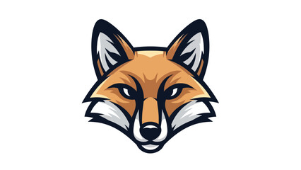 Fototapeta premium Fox head illustration on white background
