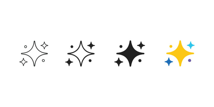 Smart Suggestion Sparkle Recommendation System Icon