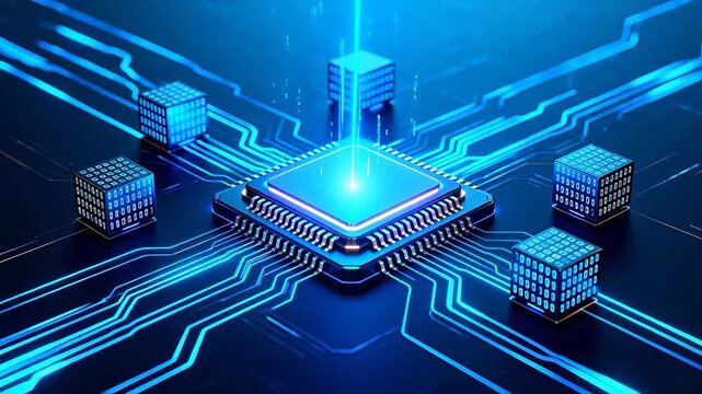 Microchip with circuit connections