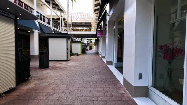 Outdoor Mall In South Beach Miami Florida