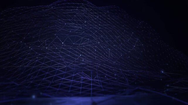 Network Technology Digital Data Connection Abstract Futuristic Background