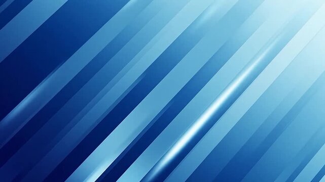 Abstract blue background with diagonal lines and light effects