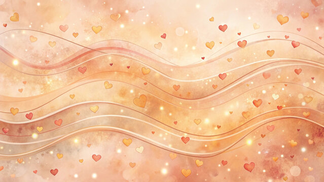 Pastel abstract background with soft wavy layers background 