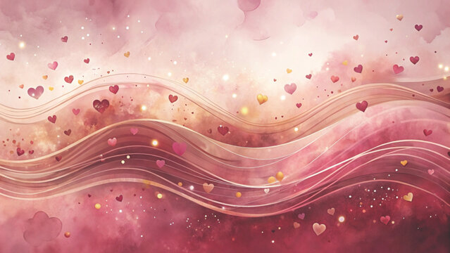 Pastel abstract background with soft wavy layers background 