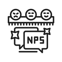 Fototapeta premium NPS Score Icon