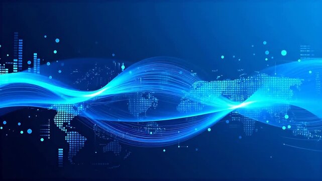 Abstract digital wave pattern