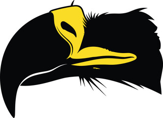 Obraz premium Toucan Head Silhouette Vector Illustration with Large Beak Exotic Tropical Bird Profile Icon for Wildlife Logo Mascot Tattoo Nature Graphic Design Collection