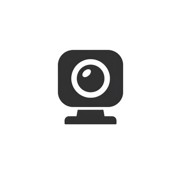 Webcam Icon &ndash; Video communication symbol representing online meetings, streaming, conferencing and digital interaction