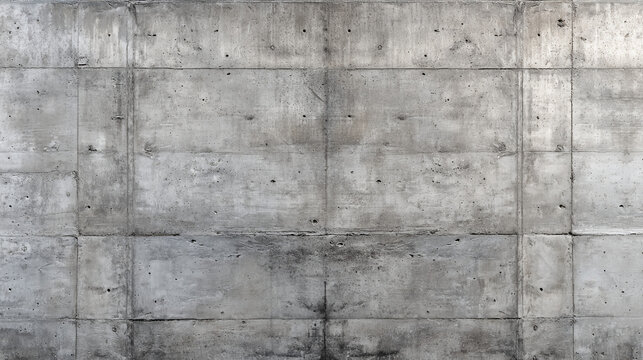 A weathered concrete wall with visible seams, stains, and slight texture, showing industrial and urban characteristics.