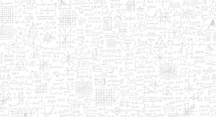 Fototapeta premium Abstract seamless pattern background with hand-drawn scribbled lines, overlapping grids, and random shapes creating a modern digital texture for design projects