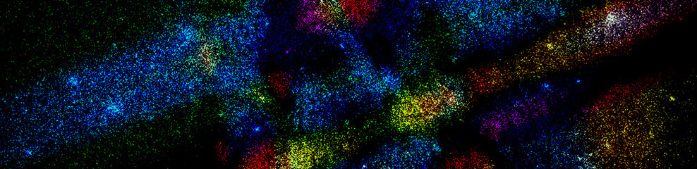 Fond abstrait de nuages spatiaux avec effets lumineux, parfait pour la créativité numérique. © enatabackground
