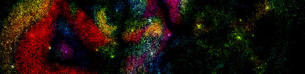 Fond numérique abstrait de galaxie avec énergie spatiale rayonnante, parfait pour visuels futuristes. © enatabackground