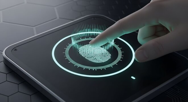 Fingerprint scanner technology on a smartphone screen