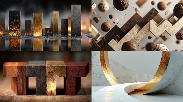 Abstract financial leverage forms representing growth and economy