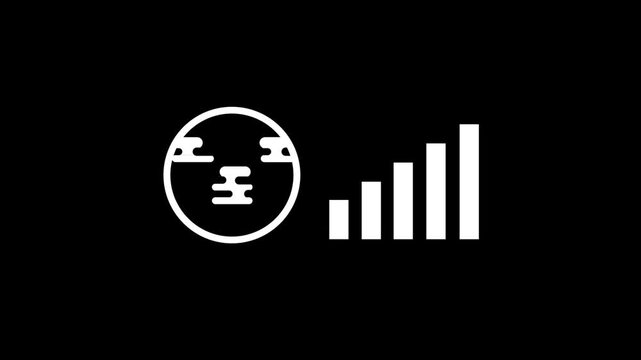 A small circular globe icon with network nodes is shown next to signal strength bars to represent a global and interconnected wireless communication