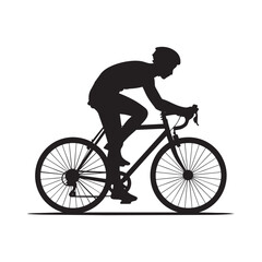 Obraz premium Cyclist riding a racing bicycle