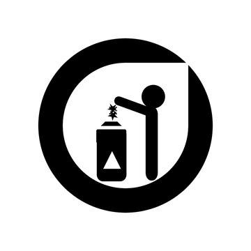 Trash button icon for bussiness