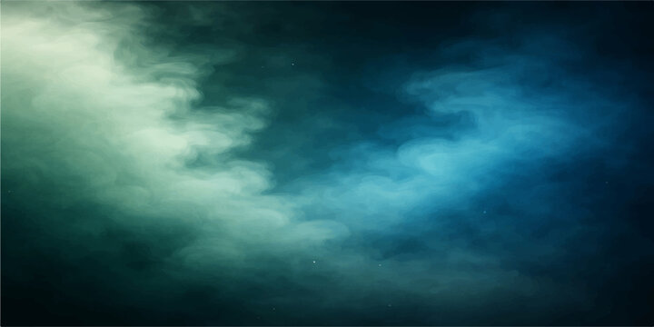 Dramatic dark clouds gather in a blue sky to create a moody cloudscape texture of wind and rain across the natural horizon