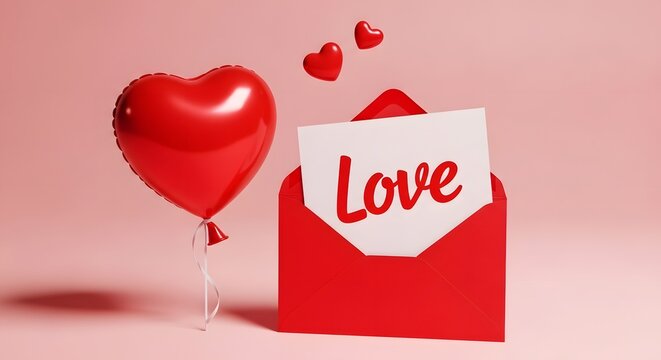 Mother's day love heart balloon and card gift ideas