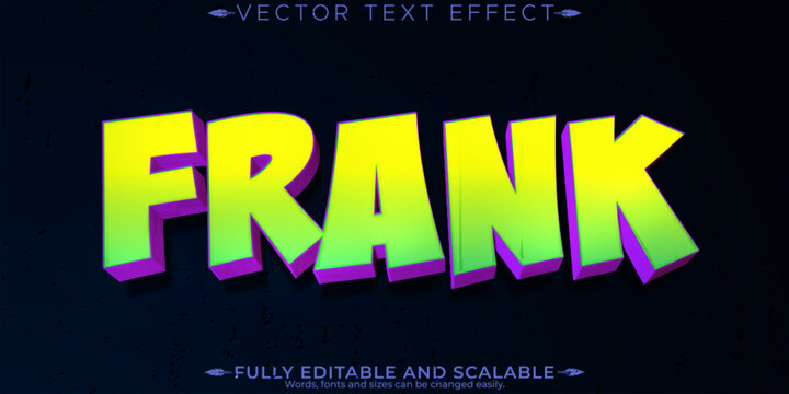 Horror editable text effect, editable zombie and scary text style