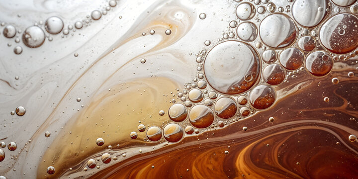 Abstract Macro of Liquid with Bubbles and Dynamic Motion