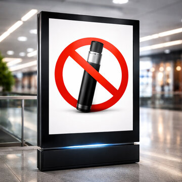 prohibici&oacute;n uso de vapo en esta zona