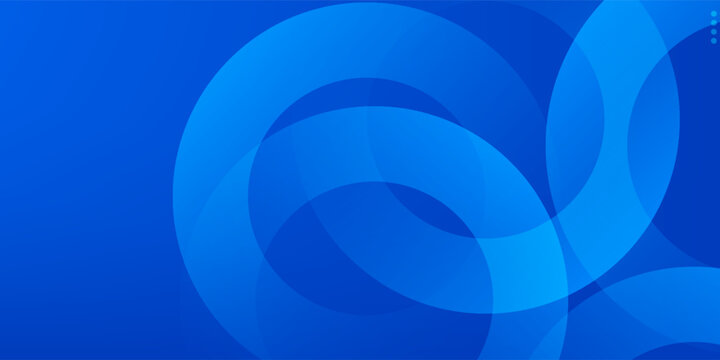 Blue gradient abstract circle shape background vector design