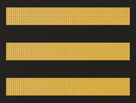 Tactile paving for visually impaired people. Yellow truncated domes and directional tiles for blind pedestrian safety. Accessibility infrastructure and urban navigation path 3d illustration.