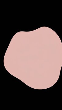 Pink Abstract Blob | Soft Organic Shape with Smooth Gradient and Vibrant Glow