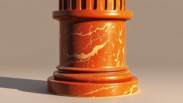 porphyry. A deep red porphyry column base from ancient Rome with a polished smooth surface and intricate veining. real-estate listings.