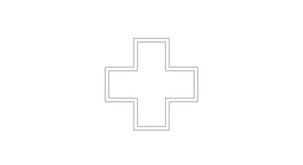 Obraz premium Medical Cross Symbol Icon Sign.